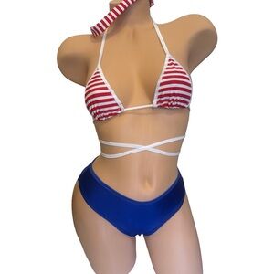 Where’s Waldo exotic Dancewear /rave outfit w/ headband
